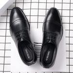 Туфли AOKANG Dress Shoes Men Low-Top, черный - фото 5