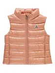 Дутый жилет Moncler Enfant, розовый - фото