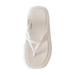 Thin strips Бытовые тапочки тонкие полоски, Бежевый - фото 3