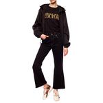 Свитшот с вышитым логотипом VERSACE JEANS COUTURE, черный - фото 5