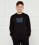 Толстовка Calvin Klein Jeans Regular Fit, черный / синий - фото