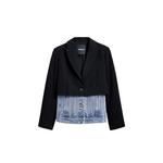 Черный хлопковый блейзер Desigual - фото 5