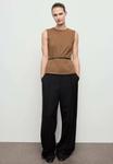 Топ Mango Top, Medium Brown/Brown - фото