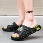 Шлепанцы мужские Caritesport, черный/зеленый - фото 16