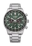 Мужской хронограф CA4500-91 CITIZEN, зеленый - фото