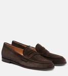 Драйверы из замши Georgie Gianvito Rossi, Moka - фото