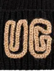 Шерстяная шапка с вышитым логотипом Ugg, черный - фото 3