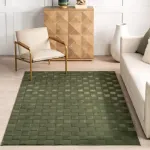 Ковер Alaiya Checkered Area Rug nuLOOM, 91x152 см, зеленый - фото 8