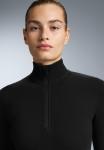 Топ OYSHO HALF-ZIP POLAR THERMAL BASE LAYER, Black - фото 4