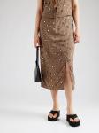 Миди юбка WEEKDAY Salem, Chocolate/Brocade - фото 2