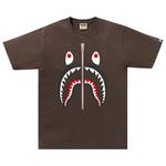Футболка BAPE Shark Tee, Brown - фото