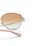 Солнцезащитные очки в оправе «бабочка» Chloé Eyewear, золотой - фото 3