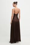 Платье из вискозы Bardot, коричневый - фото 3
