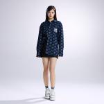 Джинсовые куртки унисекс темно-морской синий MLB - фото 5