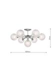 Потолочный светильник Atherton Semi Flush Laura Ashley, Polished Chrome - фото 6