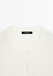 Кардиган Massimo Dutti BUTTONED WITH CREW NECK, Beige - фото 11