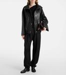 Кожаная куртка-бомбер Róhe, Black - фото 2