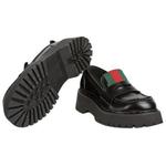 Женские лоферы черные GUCCI - фото 5