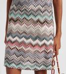 Мини-платье зигзаг Missoni, Multicolor white, blue, brown - фото 5