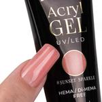 Mollylac Sunset Sparkle Hema/di-hema Free Acrylic Builder Gel, 30 мл - фото 2