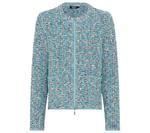 Твидовый вязаный кардиган Olsen, Light teal - фото 5