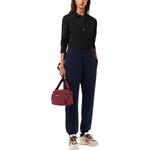 Поло из стрейч-хлопка LACOSTE, черный - фото 4