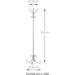 ХАКУ вешалка для одежды Haku, антрацит - фото 3