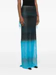 Юбка макси Maya с эффектом градиента Kerne.Milk, синий - фото 3
