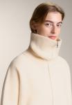 Кардиган OYSHO KNIT WITH HIGH COLLAR, Stone - фото 4