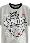 Футболка с принтом 2ER-PACK JUST SMILE Denokids, серый - фото 5