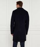 Шерстяное пальто хайд Boss, синий - фото 3