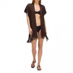 Платье Sundek Lurex kaftan with strap short, коричневый - фото 3