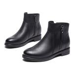 Женские черные ботинки AOKANG, черные (на тонком флисовом подкладе) - фото 10