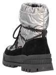 Зимние ботинки серебристо-черного цвета rieker - фото 2