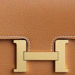 HERMES Сумка поясная Констанс Слим Уоллет Голд - фото 4