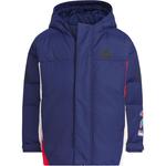 Детская куртка пуховая Adidas, темно-синяя - фото 2