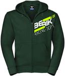 Толстовка на молнии Racing Berik, зеленый/белый - фото