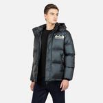 Пуховик мужской черный Evisu, черный - фото 4