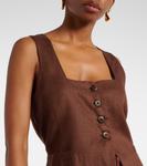 Майя льняной жилет Faithfull, Cacao - фото 4