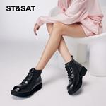 Ботинки Martin Boot женские St&Sat, черный - фото 6