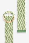 Ремень Raffia Next, зеленый - фото