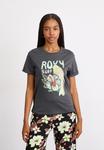 Футболка с принтом OCEANREGULAR POSTER Roxy, черный - фото