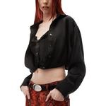 Многослойная шелковая рубашка Alexander Wang, черный - фото 6