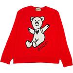 GUCCI Унисекс-худи красного цвета - фото