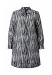 Блуза Ulla Popken TEXTURED STRIPED, Black - фото 6
