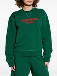 DSQUARED2 толстовка с принтом, зеленый - фото 3