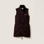 Флисовое платье MIU MIU, черный - фото