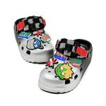 Клоги унисекс OUBT, серебристо-черный - фото 4