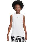 Топ Nike Kids Pro Sleeveless Top, белый/черный - фото