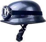 Полушлем мотоциклетный W04 YEATLM с узором, черный - фото 4